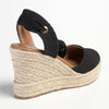 Madison Leena Fashion Wedge Sandals - Black-Madison Heart of New York-Buy shoes online