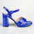 Madison Lessi 2 Block Heel Sandal - Cobalt Blue-Madison Heart of New York-Buy shoes online