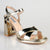 Madison Lessi 2 Block Heel Sandal - Light Gold-Madison Heart of New York-Buy shoes online
