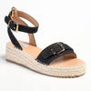 Madison Lettie Fashion Comfort Sandals - Black-Madison Heart of New York-Buy shoes online