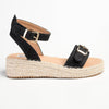 Madison Lettie Fashion Comfort Sandals - Black-Madison Heart of New York-Buy shoes online