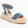 Madison Lettie Fashion Comfort Sandals - Blue-Madison Heart of New York-Buy shoes online