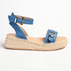 Madison Lettie Fashion Comfort Sandals - Blue-Madison Heart of New York-Buy shoes online