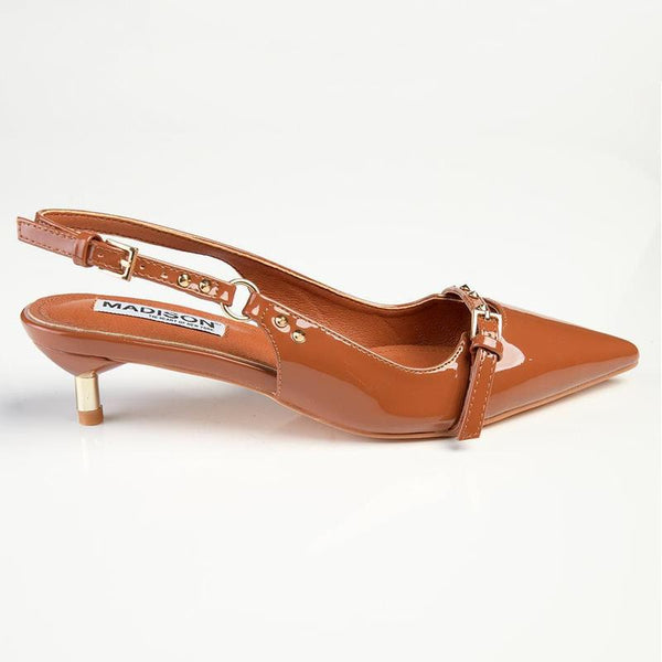 Madison Lexi Kitten Heel - Brown-Madison Heart of New York-Buy shoes online