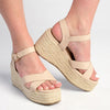 Madison Libby Espadrille Wedge Sandal - Nude-Madison Heart of New York-Buy shoes online