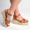 Madison Libby Espadrille Wedge Sandal - Tan-Madison Heart of New York-Buy shoes online