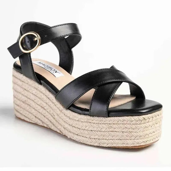 Madison Libby Wedge - Black