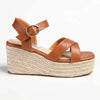 Madison Libby Wedge - Tan