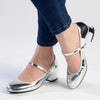 Madison Lidia - Mary Jane Heel - Silver