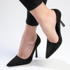 Madison Lila 4 Court with Hourglass Heel - Black-Madison Heart of New York-Buy shoes online