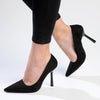 Madison Lila 4 Court with Hourglass Heel - Black-Madison Heart of New York-Buy shoes online