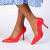 Madison Lila 6 Hourglass Court Heel - Red