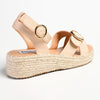 Madison Lilith Crossover Espadrille Sandal - Matt Nude-Madison Heart of New York-Buy shoes online