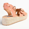 Madison Lilith Crossover Espadrille Sandal - Matt Peach-Madison Heart of New York-Buy shoes online