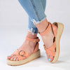 Madison Lilith Crossover Espadrille Sandal - Matt Peach-Madison Heart of New York-Buy shoes online