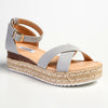 Madison London Espadrille Comfort Sandals - Grey-Madison-Buy shoes online