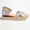 Madison London Espadrille Comfort Sandals - Grey-Madison-Buy shoes online