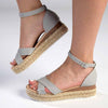 Madison London Espadrille Comfort Sandals - Grey-Madison-Buy shoes online