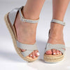 Madison London Espadrille Comfort Sandals - Grey-Madison Heart of New York-Buy shoes online