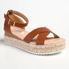 Madison London Espadrille Comfort Sandals - Tan-Madison-Buy shoes online