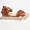 Madison London Espadrille Comfort Sandals - Tan-Madison-Buy shoes online