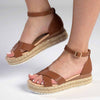 Madison London Espadrille Comfort Sandals - Tan-Madison-Buy shoes online