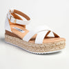 Madison London Espadrille Comfort Sandals - White-Madison-Buy shoes online