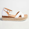 Madison London Espadrille Comfort Sandals - White-Madison-Buy shoes online