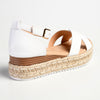 Madison London Espadrille Comfort Sandals - White-Madison-Buy shoes online