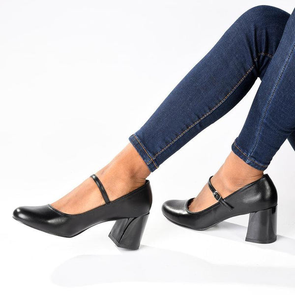 Madison Lorian - Mary Jane Heel - Black-Madison Heart of New York-Buy shoes online