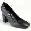 Madison Louise Block Heel Court - Black