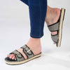 Madison Loyalty Espadrille Mule - Black-Madison Heart of New York-Buy shoes online