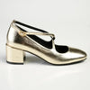 Madison Luzz Low Block Heel - Champagne Gold