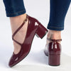 Madison Luzz Low Block Heel - Red