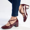 Madison Luzz Low Block Heel - Red