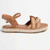 Madison Lylah Crossover Espadrille Sandal - Chocolate-Madison Heart of New York-Buy shoes online