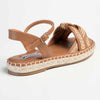 Madison Lylah Crossover Espadrille Sandal - Chocolate-Madison Heart of New York-Buy shoes online