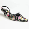 Madison Maddie Kitten Heel - Floral Black