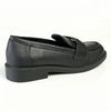 Madison Magnolia Loafer with Saddle - Black