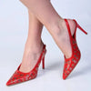Madison Maisie O-Ring Vamp Heel - Red