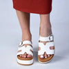 Madison Maple H-Bar Sandals - White