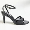 Madison Marcella Mesh Ankle Tie Stiletto Sandal - Black