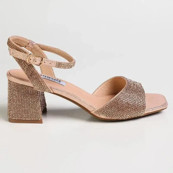 Madison Margaret Diamond Heel - Rose Gold