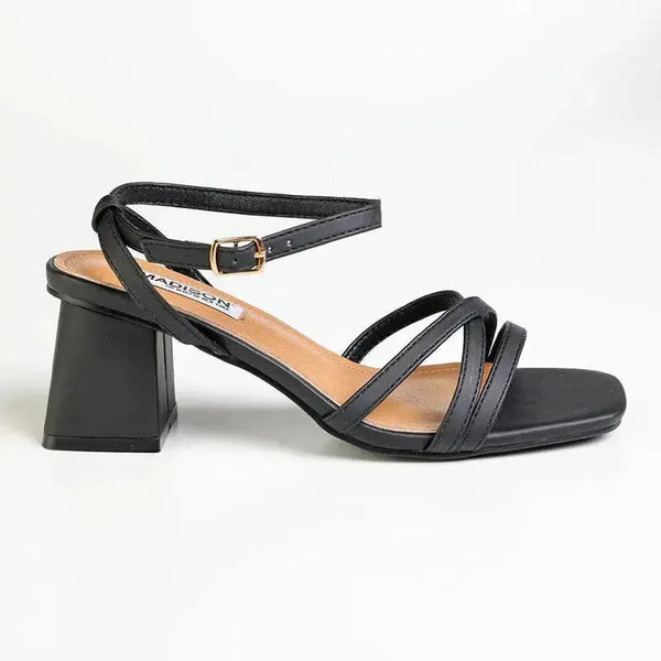 Madison Mariah Block Heel - Black