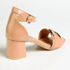 Madison Mariam D Trim Block Heel - Dark Nude