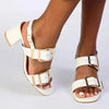 Madison Marilyn Block Heel - White