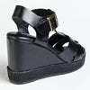 Madison Marina Espadrille Wedge Sandals - Black