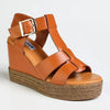 Madison Marina Espadrille Wedge Sandals - Tan