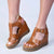 Madison Marina Wedge - Tan