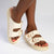 Madison Marisa Double Strap Sandals - Nude-Madison Heart of New York-Buy shoes online